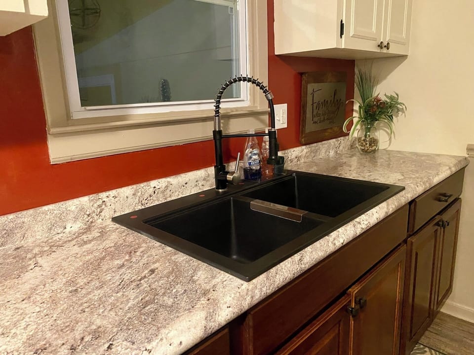 Two fully-equipped kitchens.