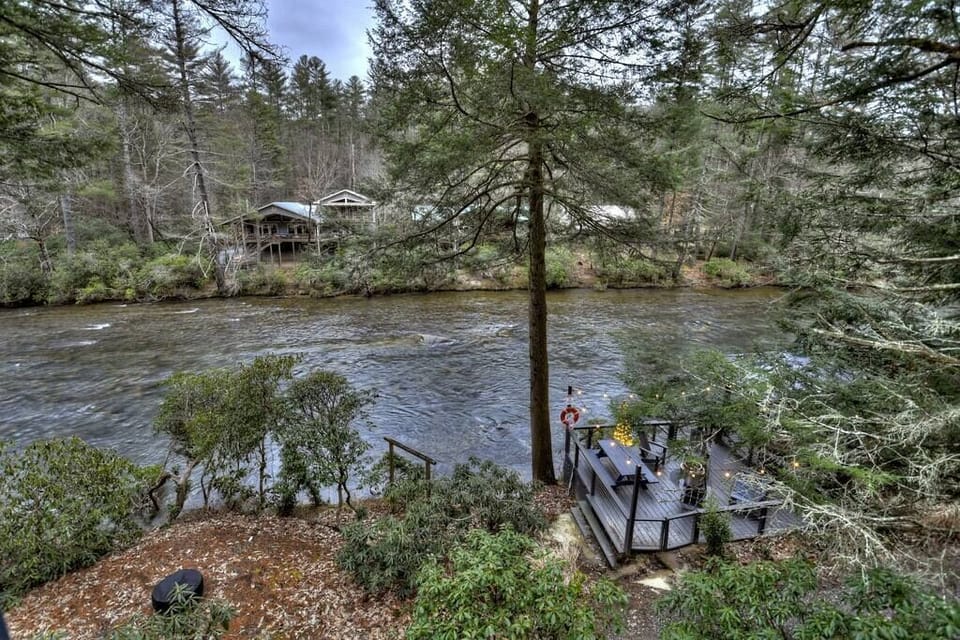 View of the river from the porch