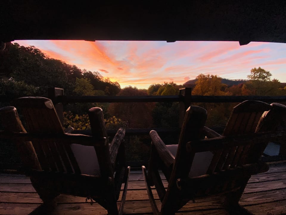 Watch the sunrise from the wrap-around deck.