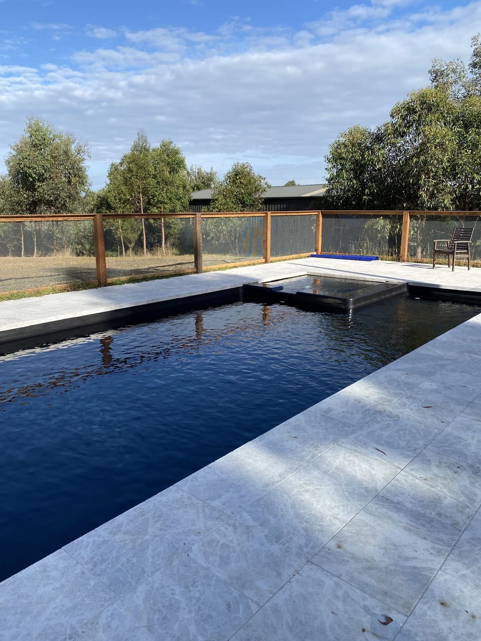 Heated spa and pool