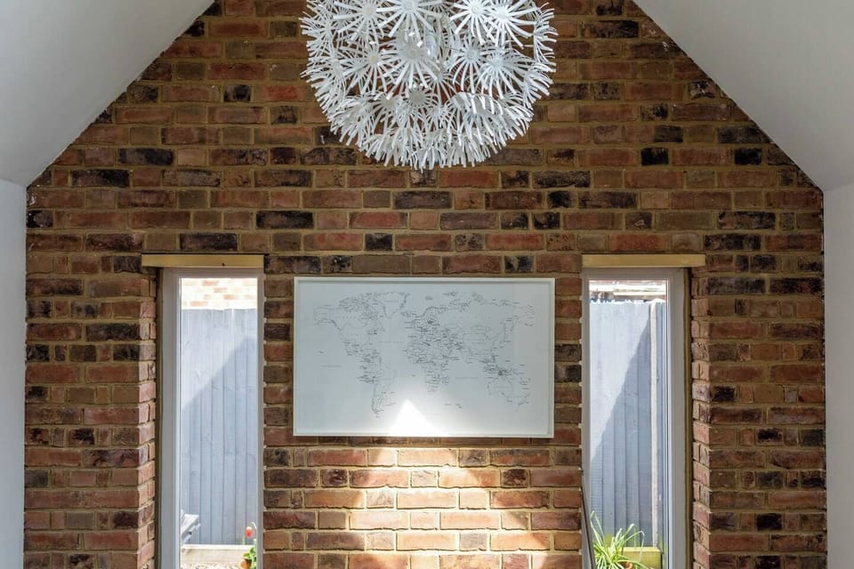 Open brick work feature wall