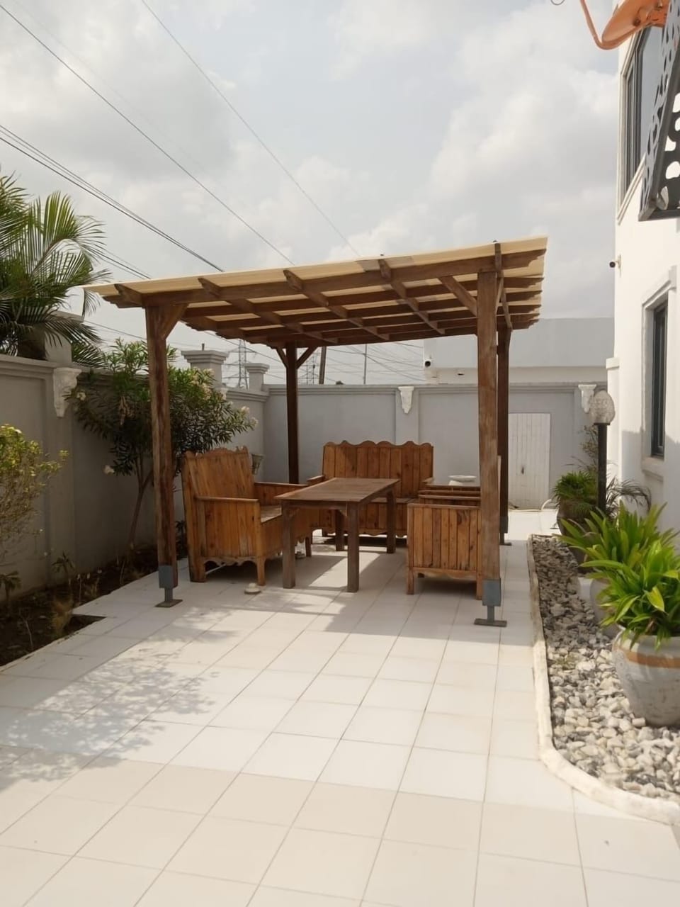 Outdoor seating area