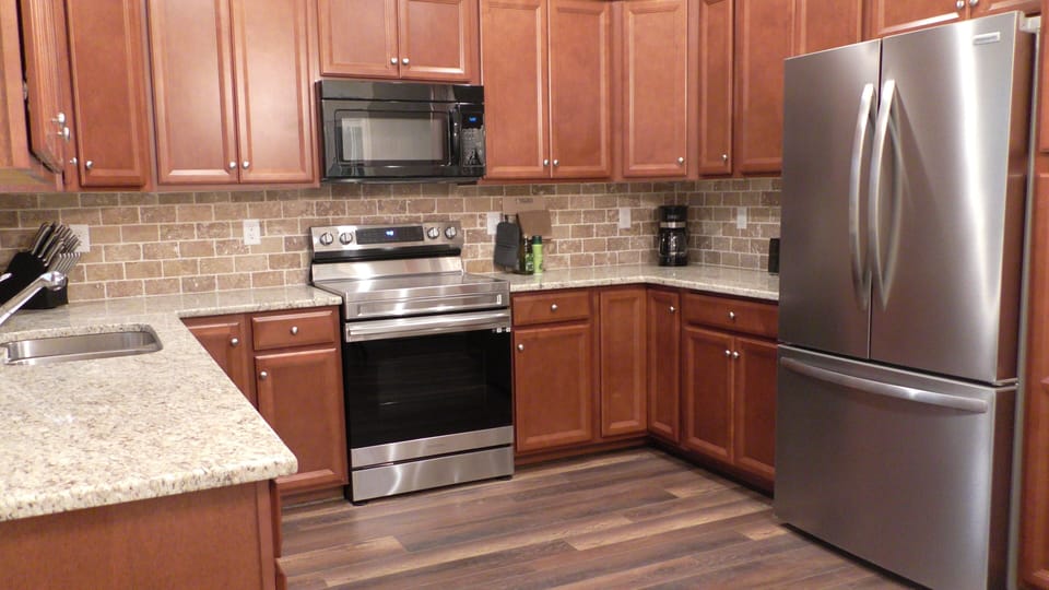 All stainless steel appliances
