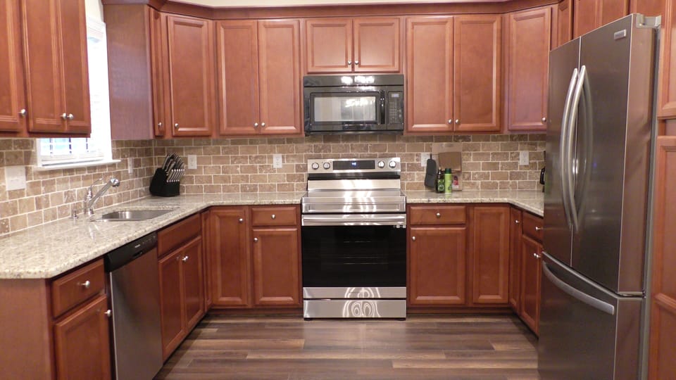 Fully stocked kitchen to create any gourmet meals