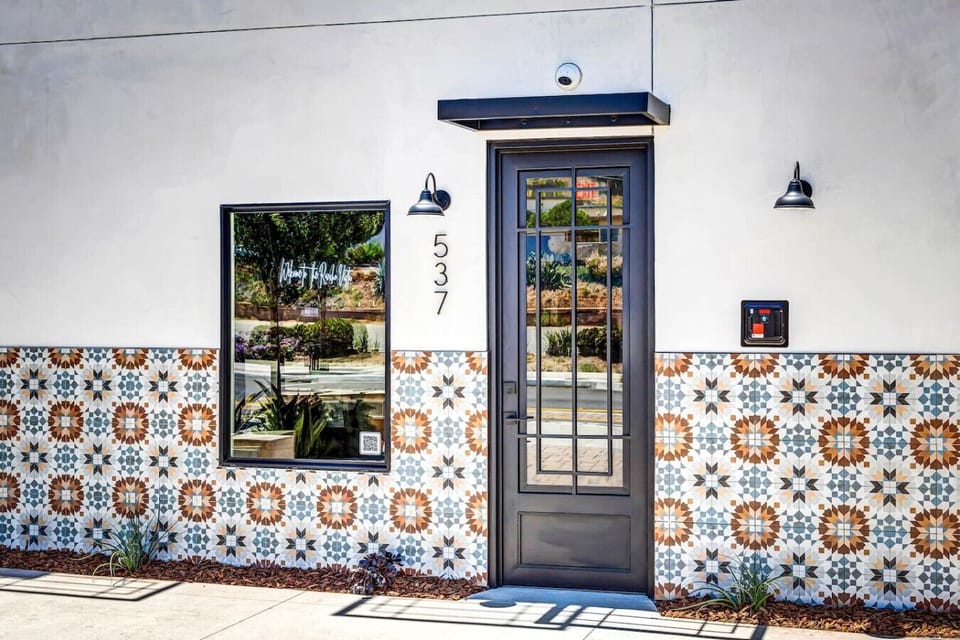 A warm welcome awaits you at our charming entrance!