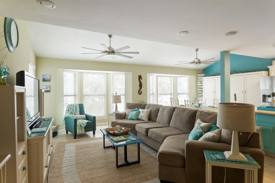 Open concept Living and Dining Area