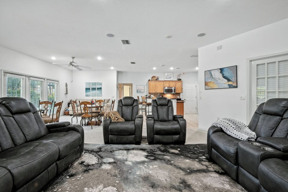 Open concept living area, dining area, and Kitchen.