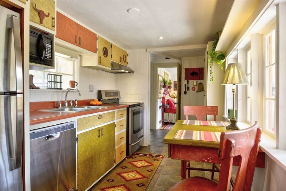 Kitchen and seating 