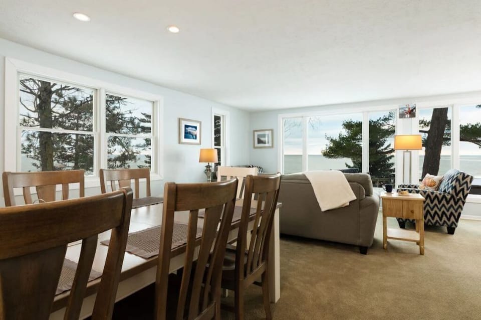 View from the dining room of Lake Michigan!