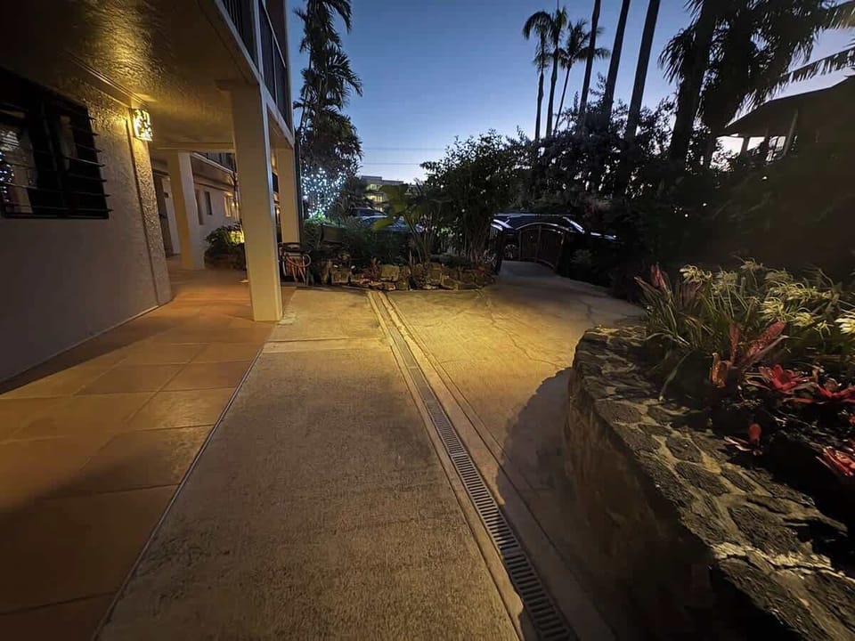 Exterior walkway leading to the unit