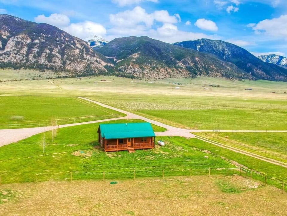 Madison Base Camp Cabin from above