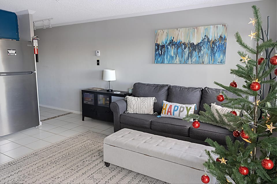 Relax on the sleeper sofa and recharge after an adventurous day on the mountain.