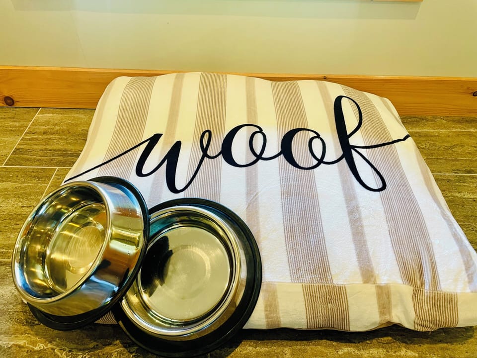 We’re happy to welcome your well-mannered four legged friend as well