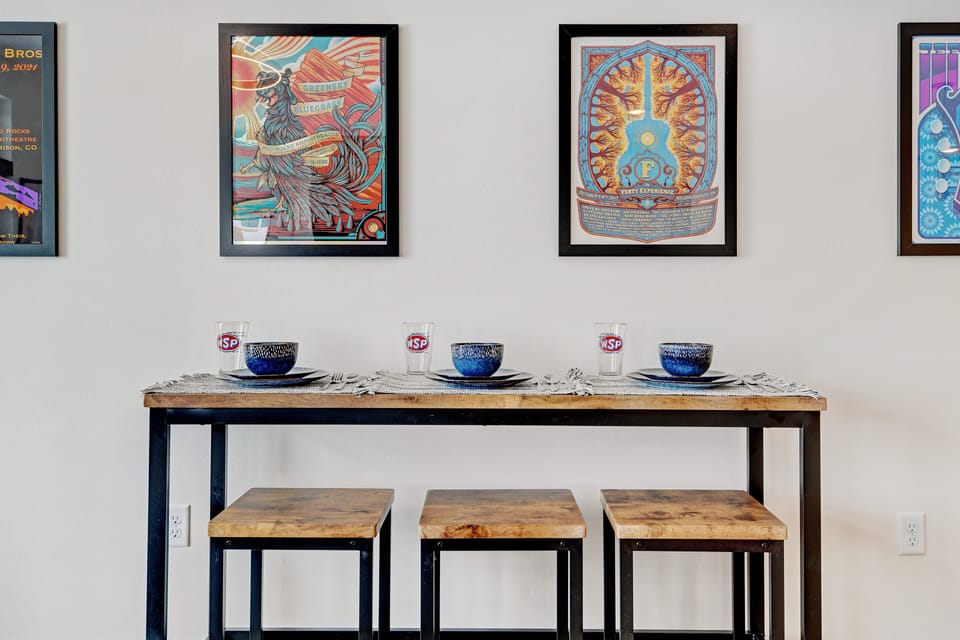 Dining Bar Table for 3 People