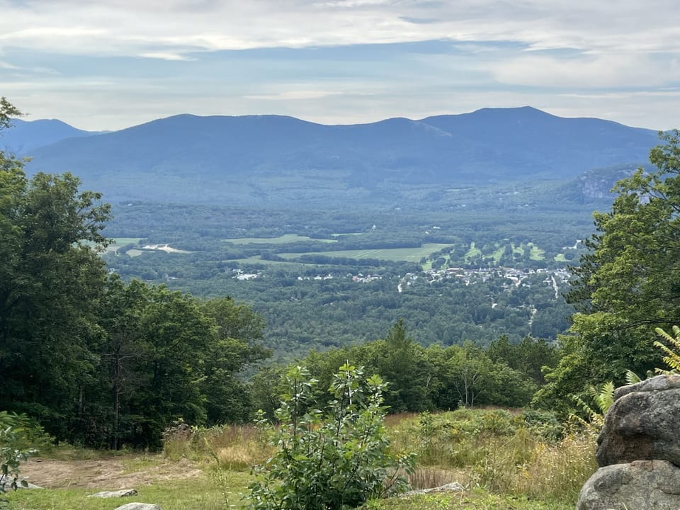 Take the scenic chairlift ride to the summit of Mt Cranmore for this view!
