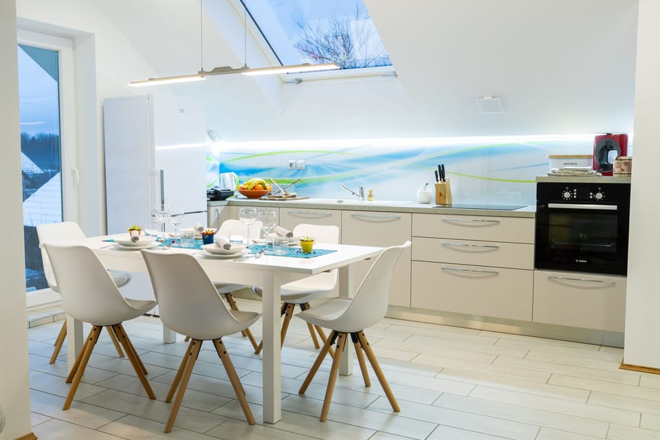 Dining table and kitchen 1st floor