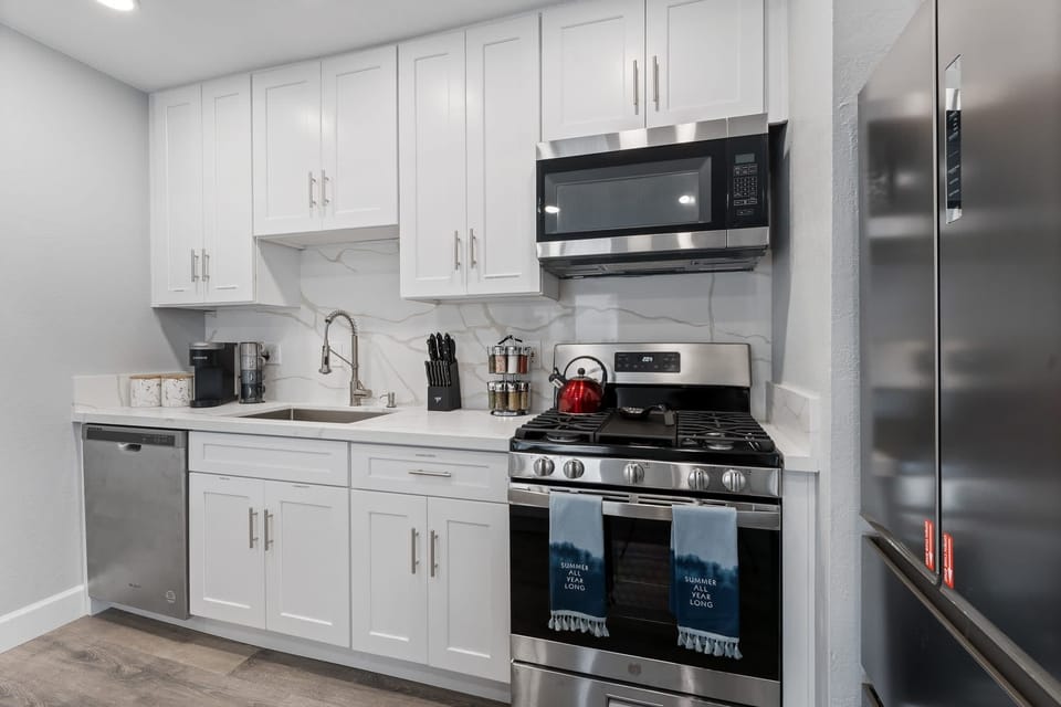 Brand new appliances- more like a brand new kitchen just for you!