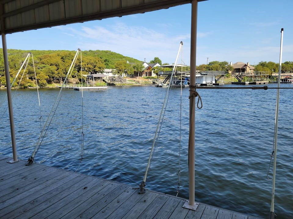Boat mooring whips available on both sides of dock (please request in advance)