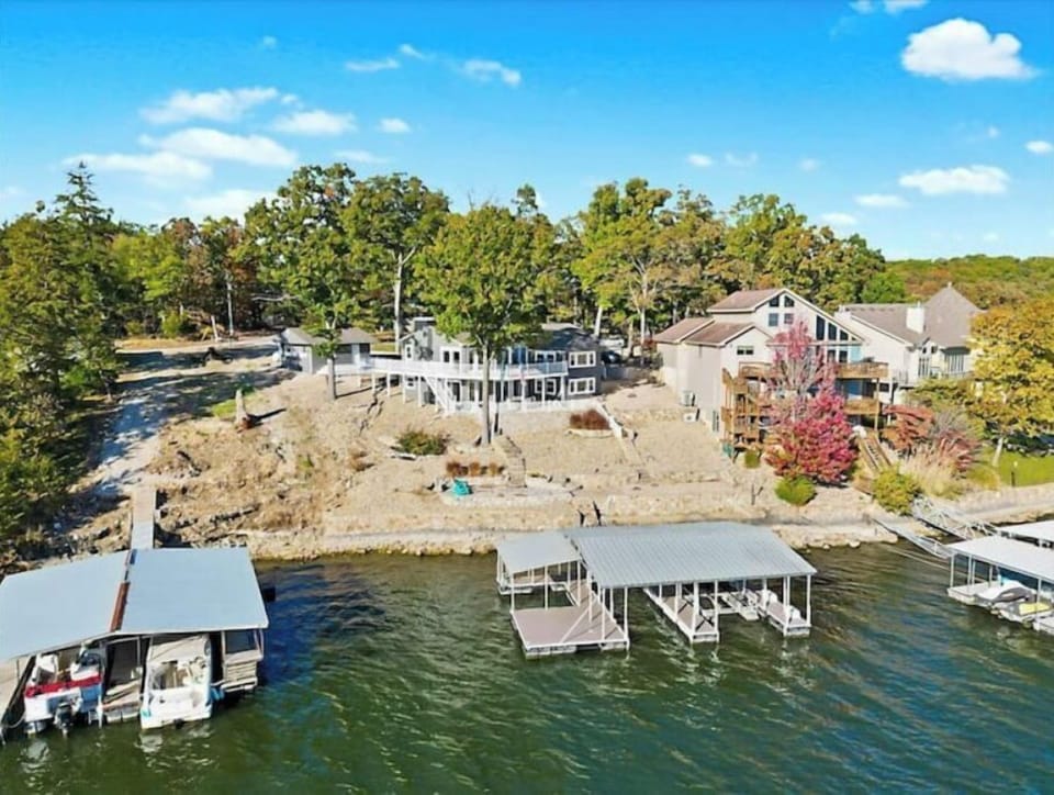 Lakeside view. From the wrap-around deck you have panoramic views of the lake.