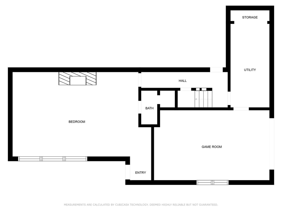 Lower level floor plan