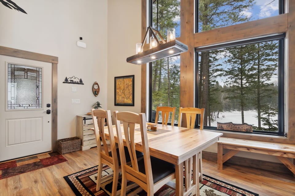 Dining and main entry door.