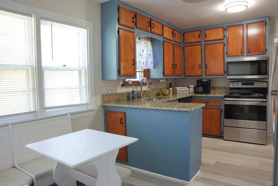 Kitchen with extra seating