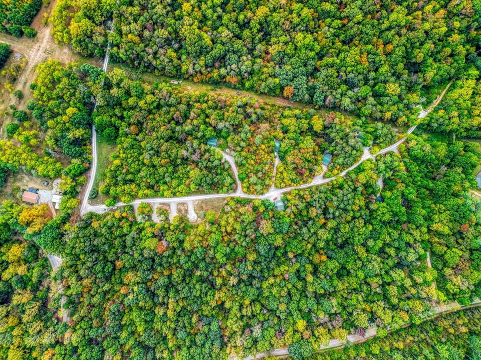 Drone View All HRH RV sites + Cabins