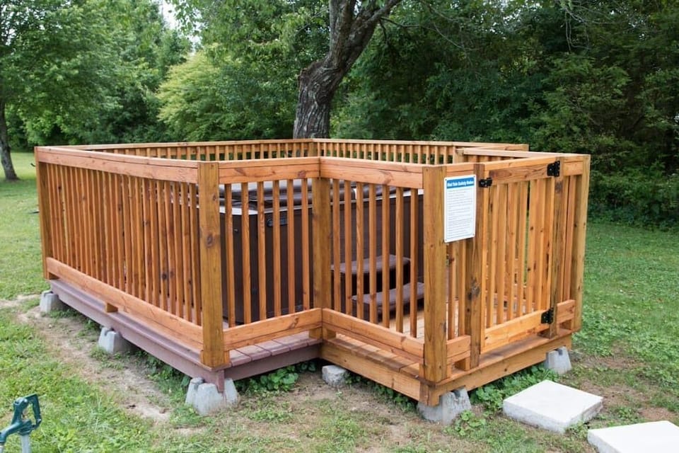 The hot tub is one of our most popular amenities.