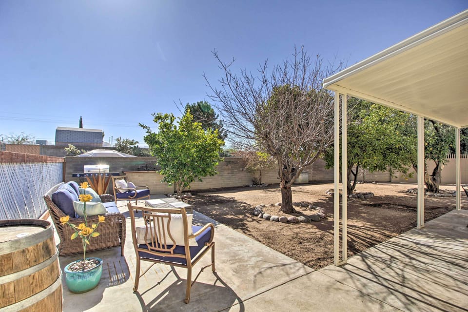 Furnished Patio | Fully Fenced Backyard | Gas Grill | Fruit Trees