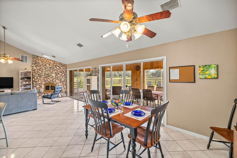 Sit down and enjoy a family meal together. 
