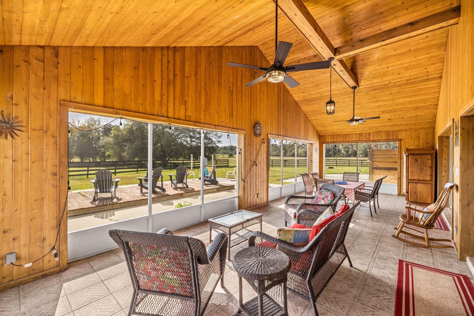 You can sit inside OR you can sit outside and feel the gentle continuous breeze