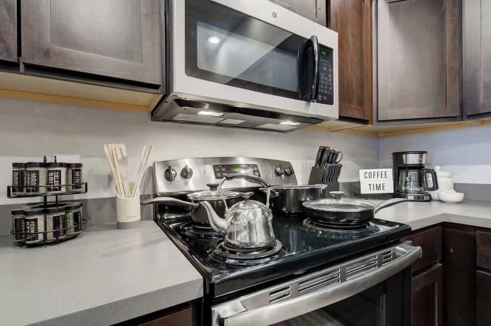 Fully stocked kitchen