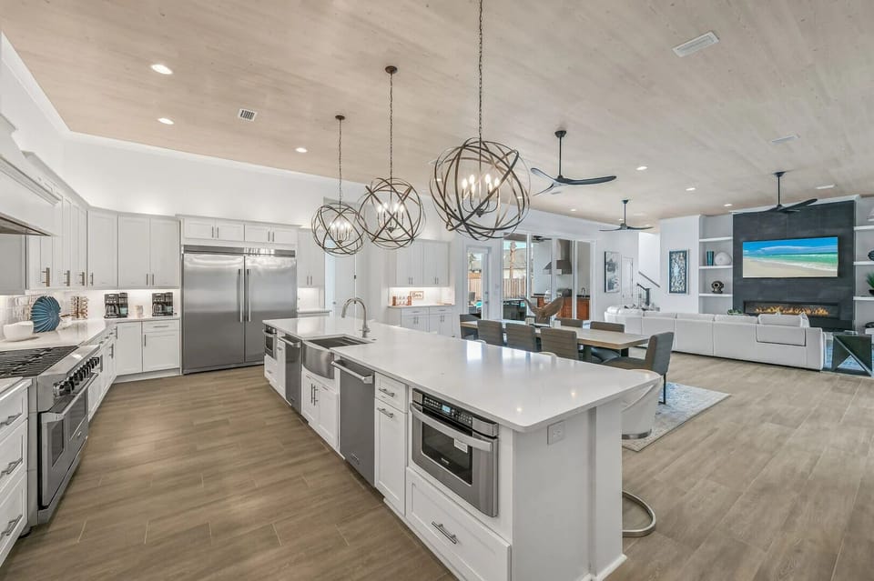 Whip up some culinary delights in this modern chef's kitchen.