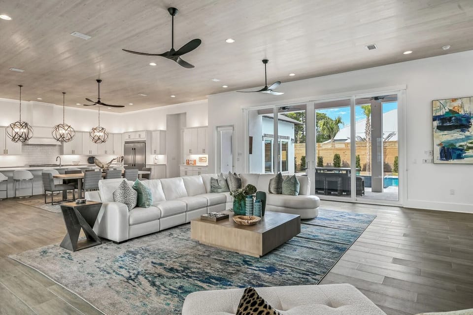 Step inside this stunning home and fall in love with its open-concept design.