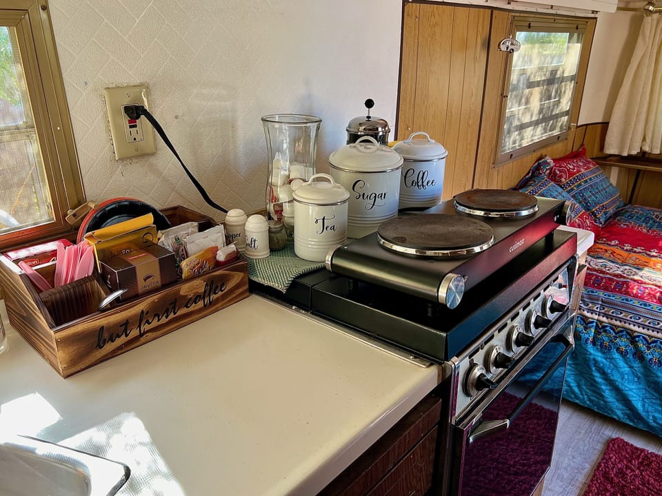 Coffee, Tea And Drink Station. Double For Cooking And Heating Water