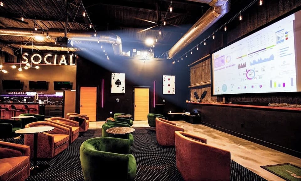 The projector is great for corporate presentations.