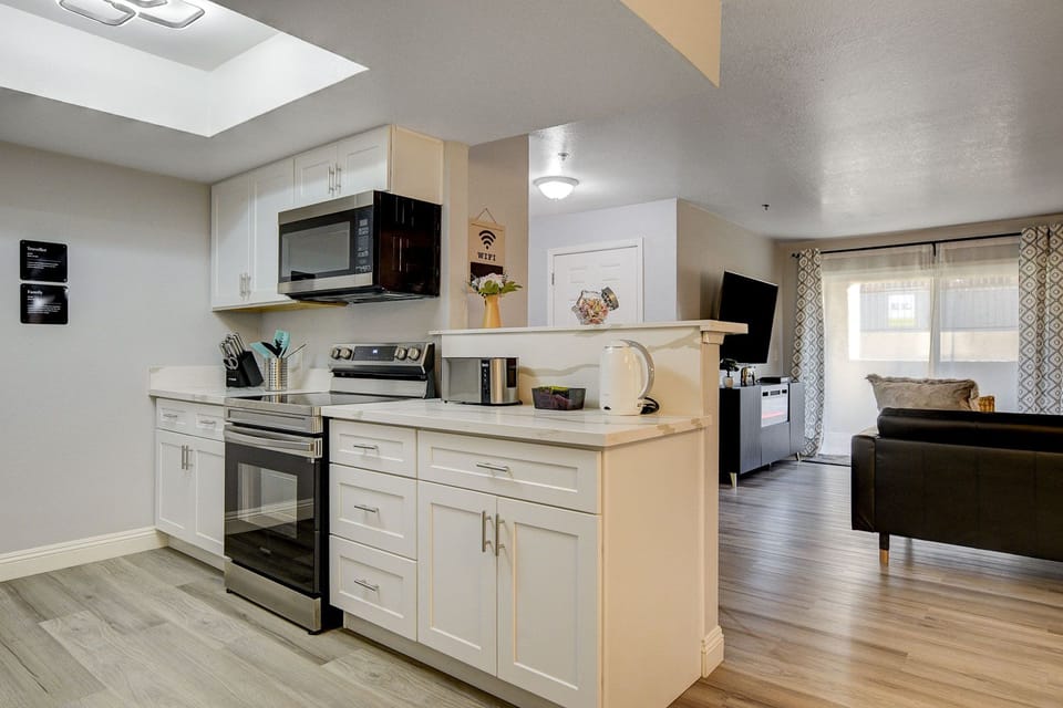 Kitchen and living area