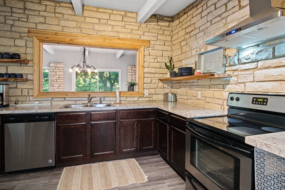 Ample countertop space for preparing meals