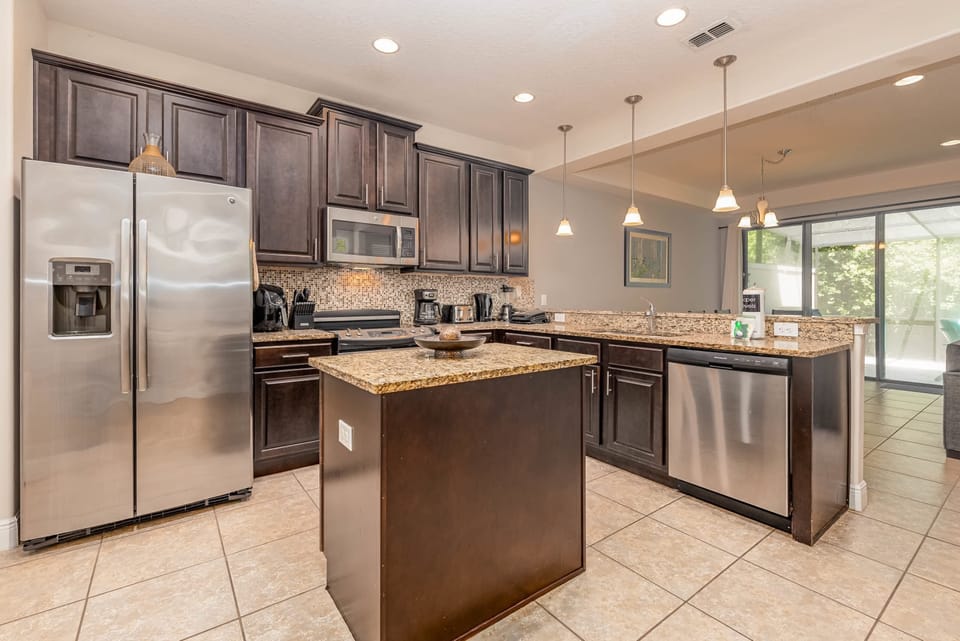 A fully-equipped kitchen to prepare meals at home.