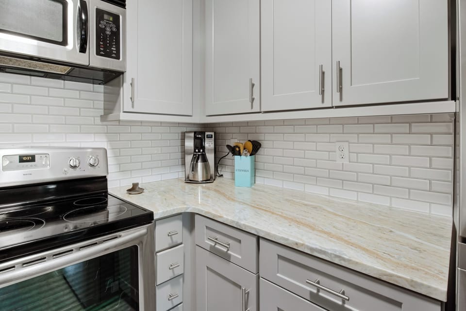 kitchen with coffee maker