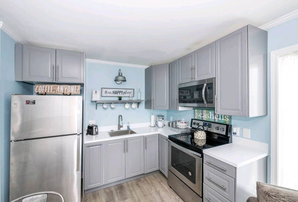 Fully stocked kitchen