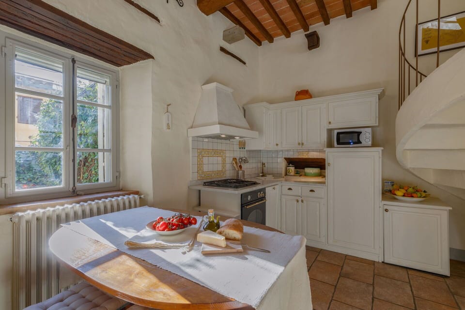 Dining room and kitchen