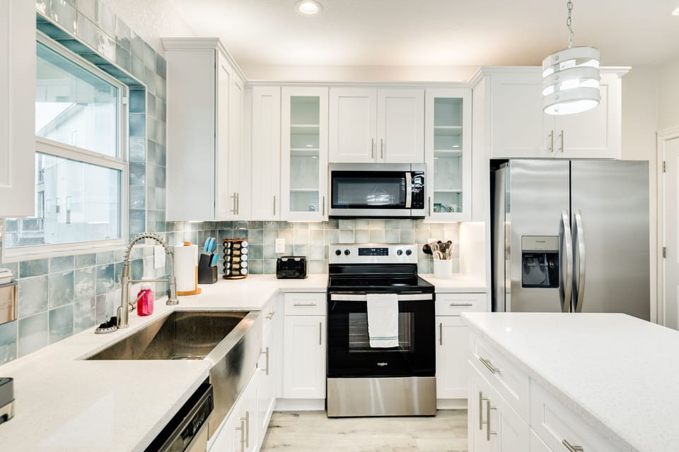 Plenty of counter space for prep and serving
