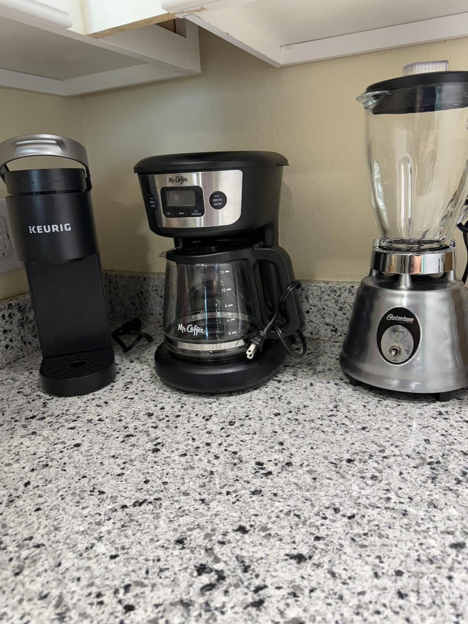 Coffee Pot, Keurig and Blender