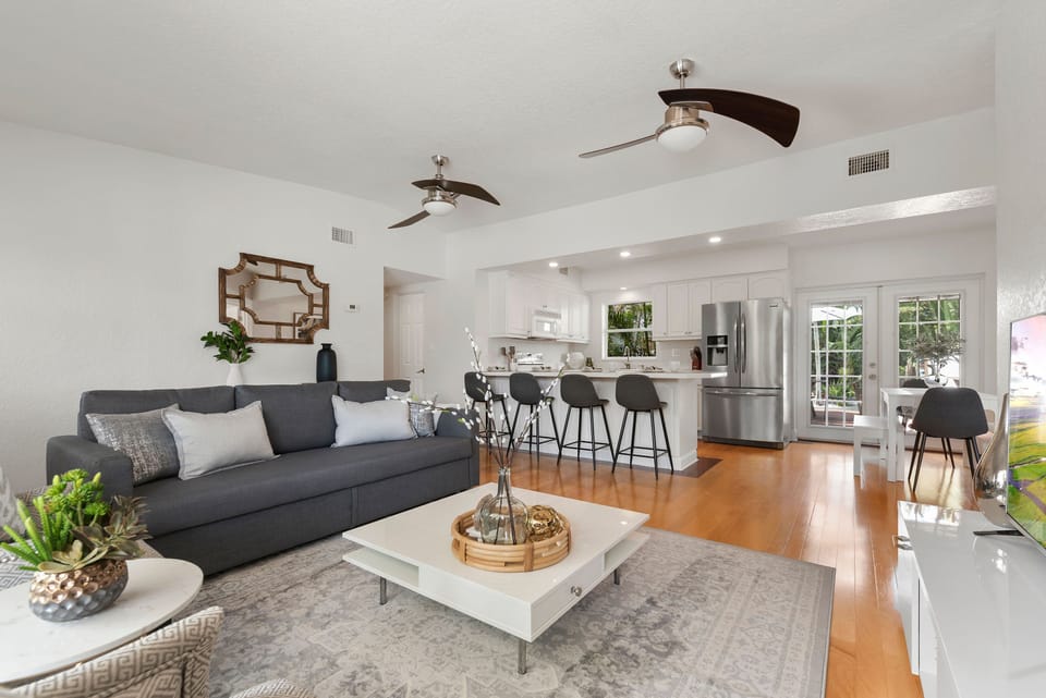 A coastal and serene living space to welcome you to your home away from home