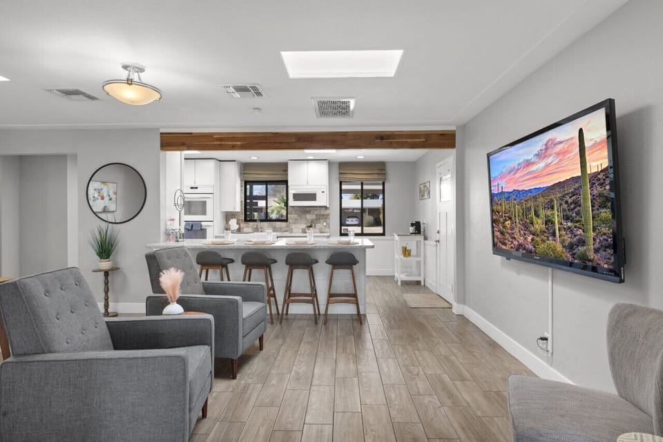 Large TV with Hulu Live