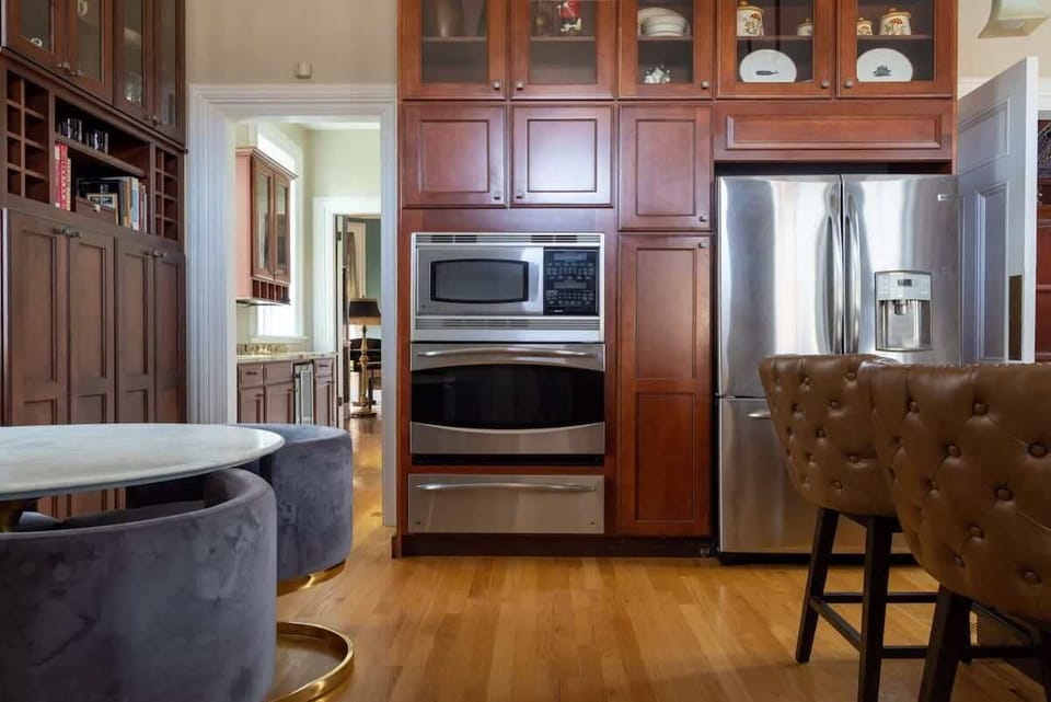 Enjoy the custom cabinetry and high-end stainless steel appliances