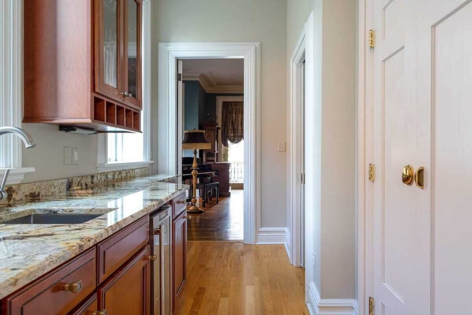 The huge butler's pantry has room for all of your groceries