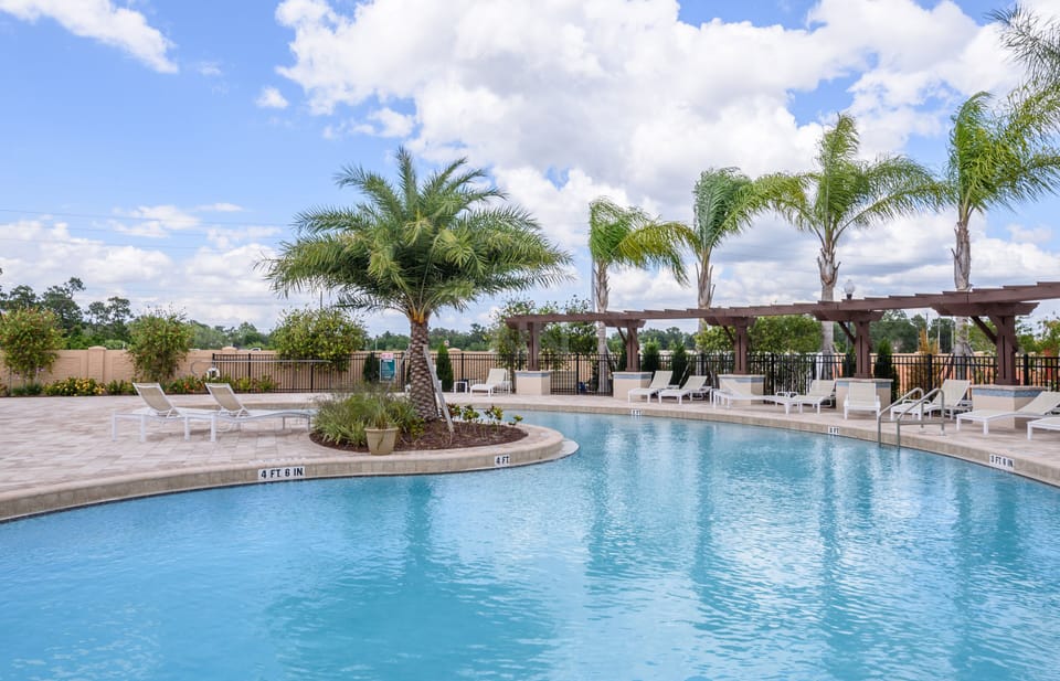 Resort pool with great sun exposure.