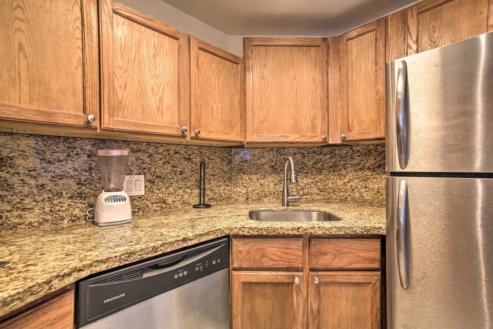 Indoors, Stained Wood, Hardwood, Sink, Kitchen